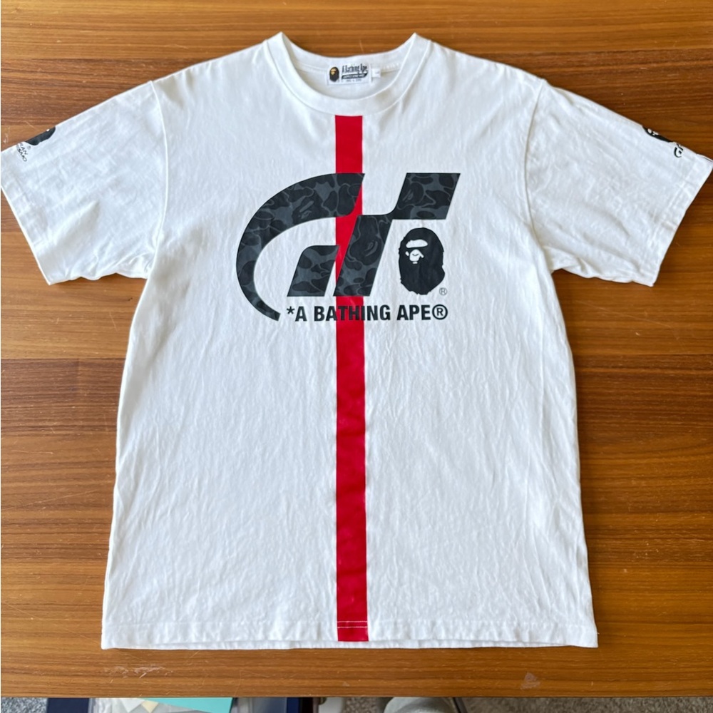 A Bathing Ape BAPE x Gran Turismo Tee Shirt NEW With Extras AND Gift Bag - Picture 6 of 16